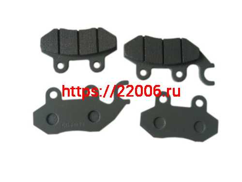 Колодки тормозные (диск, передние) ZB125, CF125, TTR250 (левое ухо)