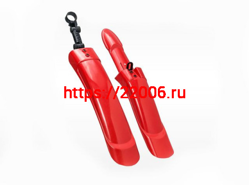 Крылья 26", пластиковые широкие красные (комплект) 3112616-4 Крылья 26", пластиковые широкие красные (комплект) 3112616-4