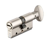 Цилиндровый механизм Kale kilit (Кале килит) с вертушкой 164 DBM-E/70 (30+10+30) mm никель 5 кл.