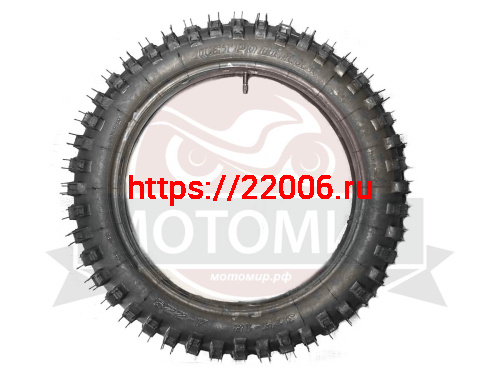 Покрышка 18" 3.75-18 (100/100-18) Л-229, с камерой, кроссовая квадратные пятаки, Иж, ПетроШина (НАБО