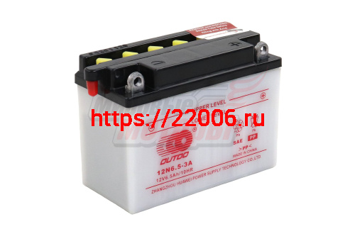 Аккумулятор 12В 6,5Ач OUTDO 12N6,5-3А(кислот.БЕЭЛЕКТРО-ТА)(135*65*100мм)Storm Indigo(110сс),OPTIMUS