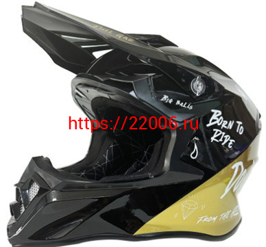 Мотошлем VIRTUE MD-902 Кросс черный с надписью (M) Мотошлем VIRTUE MD-902 Кросс черный с надписью (M)