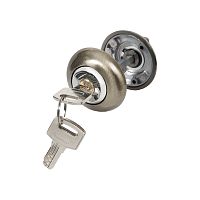 Ручка поворотная Ajax (Аякс) с фиксацией ключом BK6.FIX.JR AB-7 бронза