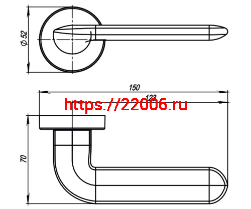 Ручка Armadillo (Армадилло) раздельная R.URB52.EXCALIBUR (EXCALIBUR URB4) OB-13 античная бронза фото 4