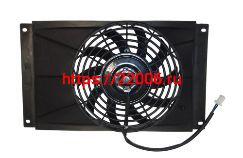 Вентилятор радиатора жидкостного охлаждения, трицикл Лифан, двиг.167MM, 41см*25см. D-23см. фото 2
