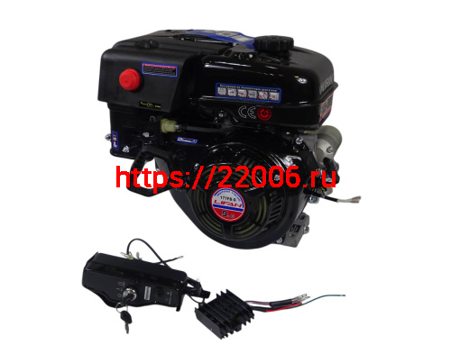 Двигатель LIFAN  9 л.с. 177F-D (270) (вал d25 мм) ЭЛ.СТАРТЕР, с катушкой освещения 12В 7А 84Вт