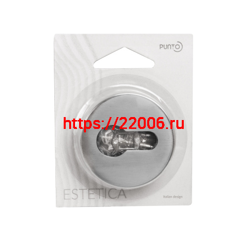 Накладка Punto (Пунто) под цилиндр ET.R.EST.R52 SSC-16 сатинированный хром фото 3