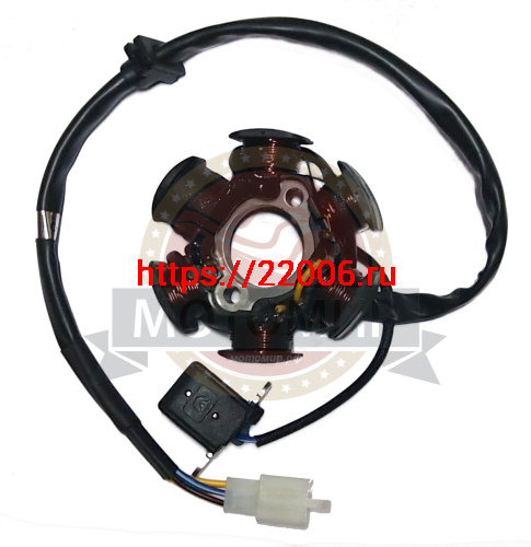 Зажигание 1P56 FMJ-2 голое (без маховика) (5+1) 5 проводов (Е7-6) фото 2