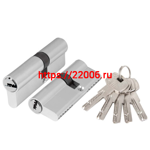 Цилиндровый Ajax (Аякс) механизм (AZ200/90) AZ2000Key90 (40+10+40) CP хром
