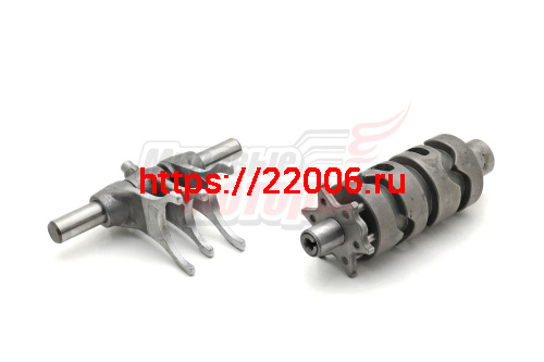 Вал переключения передач (копирный, с вилками) 170MM (жид. охл.) DOHC (CBB250)