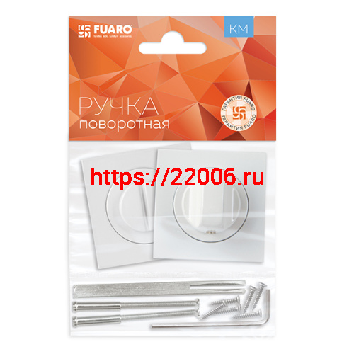Ручка Fuaro (Фуаро) поворотная BK6.K.KM52 (BK6 KM) WH-19 белый фото 2