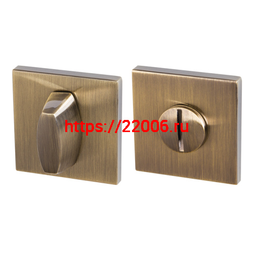 Ручка Armadillo (Армадилло) поворотная BK6.K.USS52 (WC-BOLT BK6 USS) AB-7 бронза фото 4