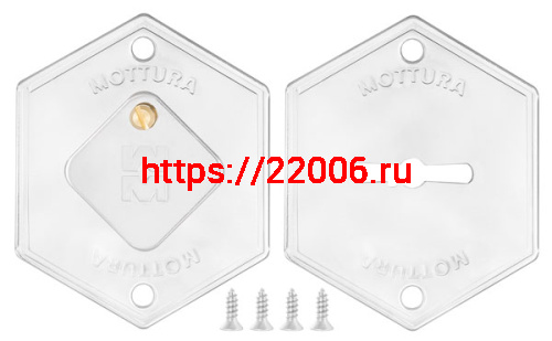 Комплект накладок Mottura (Моттура) на сувальдный замок 95.299 (ХРОМ), 2 шт