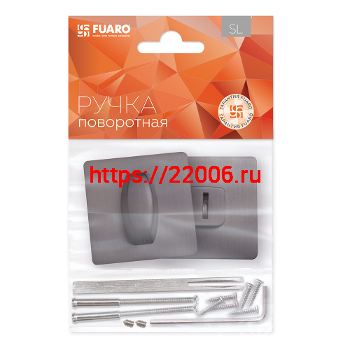 Ручка Fuaro (Фуаро) поворотная BK6.K.SL52 (BK6 SL) GR-23 графит фото 2