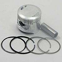 Поршень 52,25 мм 4 такт. Delta 110 см3 +0,25 (кольца, палец d13мм, стопорн. кольца)