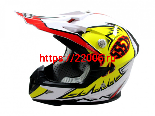 Мотошлем YM-211 KIDS белый (M)
