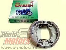 Колодки тормозные барабанного тормоза 80 мм FT50QT, QT-3