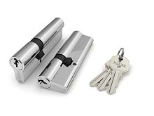 Цилиндровый Fuaro (Фуаро) механизм 100 CA 90 mm (40+10+40) CP хром 3 кл.