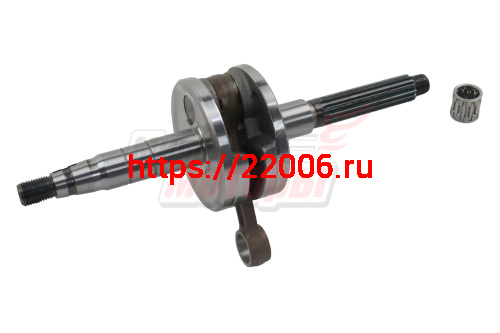 Коленвал Yamaha JOG50 (2JA) шлицы 15 зуб, D16 мм, палец 12 мм