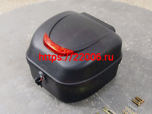 Кофр задний пластик JX Альфа, черный матовый