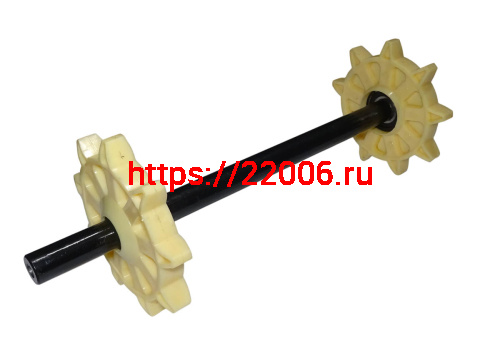 Вал ведомый (направляющий) мотобуксировщика (со звездочками) 510мм, (ПР) фото 3 Вал ведомый (направляющий) мотобуксировщика (со звездочками) 510мм, (ПР) фото 3