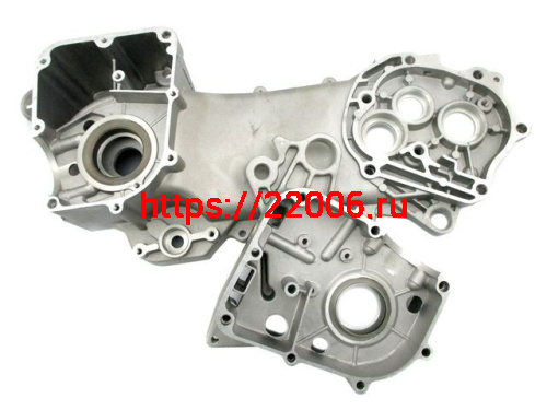 Картер двигателя 50сс 139QMB левый и правый под 12" колесо