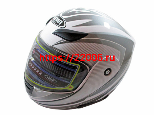 Мотошлем YM-921 серый (L)