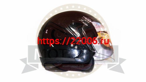 Шлем открытый "Safelead" HF-217"колобки" deep синий, красный черный, размер M фото 4