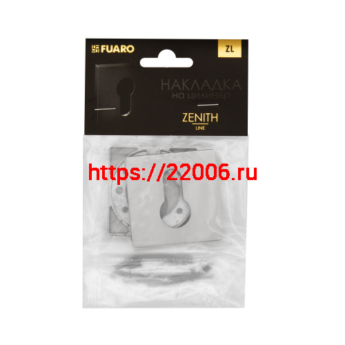 Накладка Fuaro (Фуаро) на цилиндр ET.K.ZL52 SSC-16 сатинированный хром фото 2