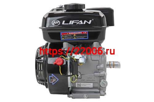 Двигатель LIFAN  7,0 л.с. 170F (212сс, мотобуксировщики, вал d20) фото 2