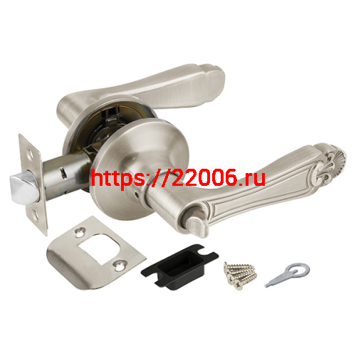 Ручка Punto (Пунто) защелка DK637 SN-BK (6037 SN-B) (фик.) мат. никель