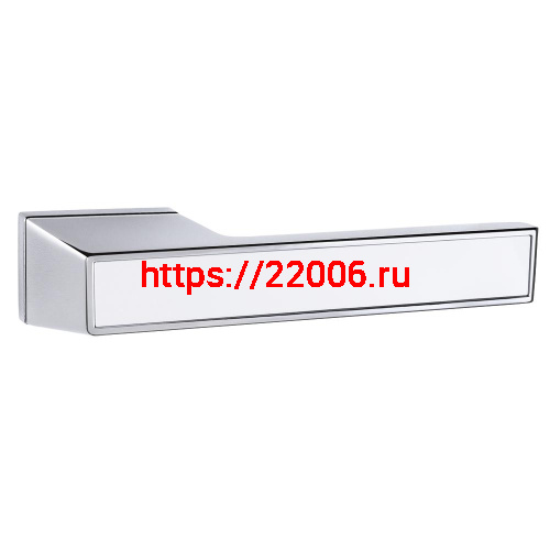 Ручка Punto (Пунто) раздельная K.QSL52.TITAN СP/WH-19 хром/белый