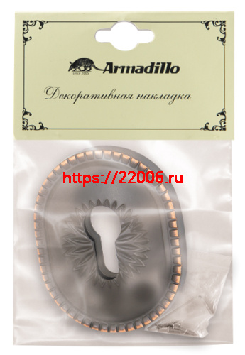 Накладка Armadillo (Армадилло) на цилиндр ESC.C.CL/OV (ET-DEC CL) ABL-18 темная медь фото 2