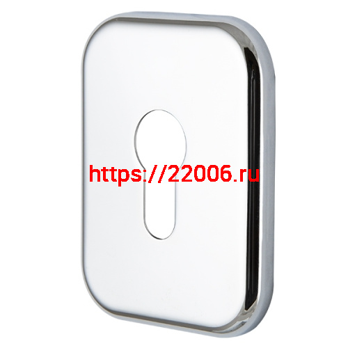 Декоративная Armadillo (Армадилло) Квадратная накладка на цилиндр ET-DEC SQ (ATC Protector 1) S CP-8 Хром TECH
