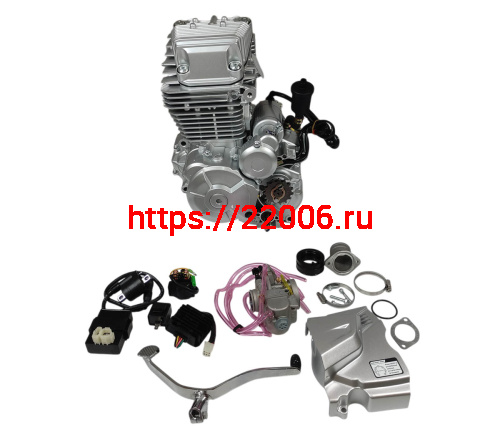 Двигатель 4т. 271 см3 175FMN, CB300RL, ZONGSHEN, 4х клап., эл+кик, возд охл 5 передач