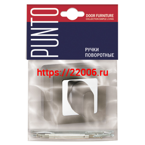 Ручка Punto (Пунто) поворотная BK6.K.QR52 (BK6 QR) GR/CP-23 графит/хром фото 2