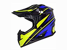 Мотошлем VIRTUE MD-911 Детский Кросс черно-салатово-синий (L)