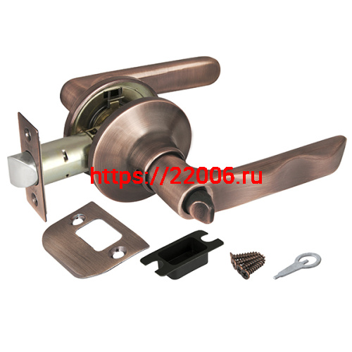 Ручка Punto (Пунто) защелка 6024 AC-B (фик.) медь