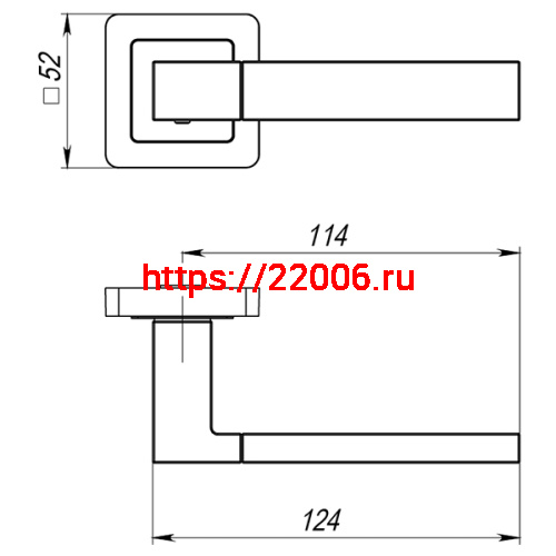 Ручка Punto (Пунто) раздельная STYLE QL SG/CP-4 матовое золото/хром фото 3