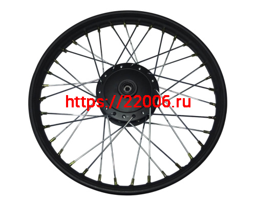 Обод 18" передний спицы, барабан. тормоз 1,4-18  COLT SCRAMBLER (НАБОР)