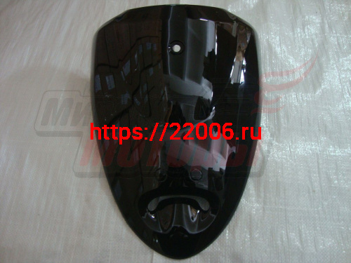 Облицовка передняя верхняя YB50QT-3 Racer Meteor (ВНИЗУ 1 ОТВЕРСТИЕ) чёрная