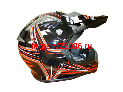 Мотошлем SAFEBET HF-116 (cross) black Q158-R (XL)