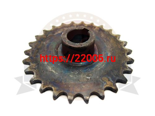 Звезда 26 зуб. (520) цепи, 15.875шаг, на вал d25мм, h29мм, шпонка 8мм, мотобусировщика