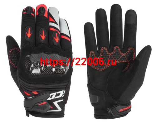 Перчатки SCOYCO (оригинал) MC-137, красные, р-р XL Перчатки SCOYCO (оригинал) MC-137, красные, р-р XL