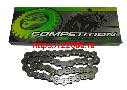 Цепь (530H) SFR - 44 зв. приводная усиленная (НАБОР) Цепь (530H) SFR - 44 зв. приводная усиленная (НАБОР)