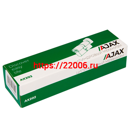 Цилиндровый Ajax (Аякс) механизм (AX200/90) AX2000Key90 (40+10+40) CP хром фото 2