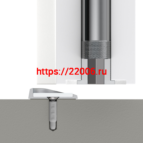 Упор Armadillo (Армадилло) дверной скрытый MAX INOX/2 фото 7