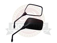 Зеркала (043) d10 пласт. (плоские прямоуголные)  (кол-во в упак. 50 пар.)