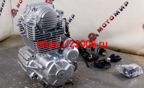 Двигатель 4т. 250 см3 172FMМ (-5)  ZONGSHEN (PR250) (баланс вал.) 5МКПП, кик+электростартер фото 2