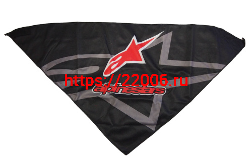 Платок мото/скутер ГРАФИКА (треугольный, сзади на липучке, защита дыхания, ЗВЕЗДА/AlpineSt SA0001 фото 2 Платок мото/скутер ГРАФИКА (треугольный, сзади на липучке, защита дыхания, ЗВЕЗДА/AlpineSt SA0001 фото 2